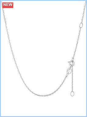 925 Sterling Silver Chain Necklace for Women Dainty Thin Adjustable 18 Inch